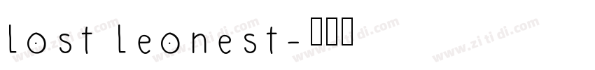 Lost Leonest字体转换